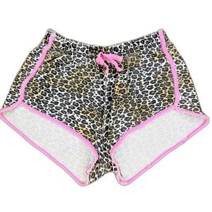 Just 2 Cute Girls Leopard Skin Short Shorts Size 10/12